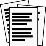 office-notes-line_drawing_Clipart_Free