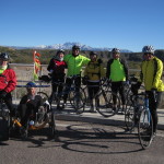 Snow in them thar  hills did not deter seven  brave riders. New Years, 2011