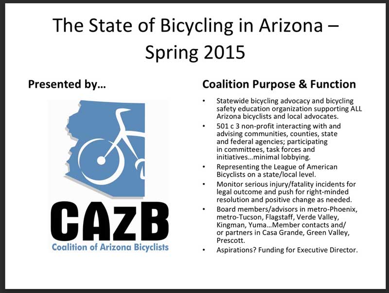 The State of Bicycling in Arizona